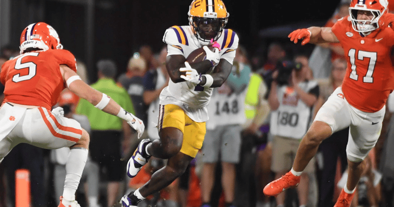 LSU Football WR Aaron Anderson picked up where he left off a season ago (Photo: © Alex Martin/Greenville News / USA TODAY NETWORK via Imagn Images)